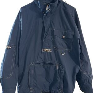 Navy Blue Pullover Jacket